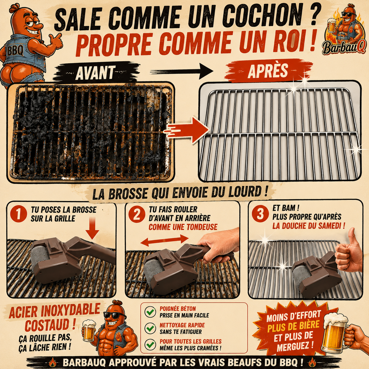 BarbaClean - Pour une saucisse propre dans le gosier
